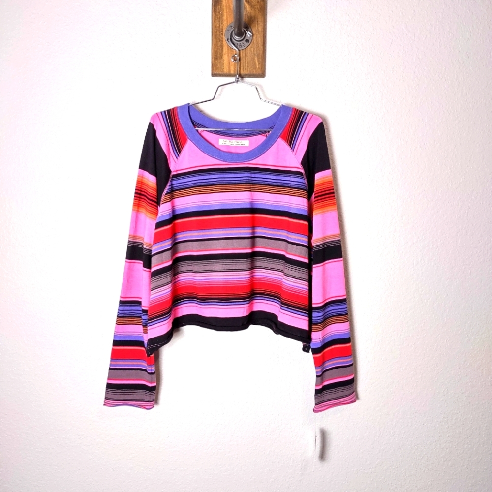 Free People WE THE FREE Striped Oversized Top